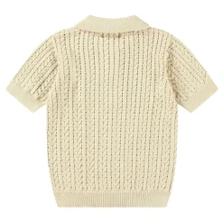 Hot Gretel Knitted Polo Shirt Brazilian Sand Barn Tröjor & Toppar
