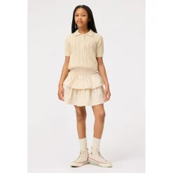 Hot Gretel Knitted Polo Shirt Brazilian Sand Barn Tröjor & Toppar