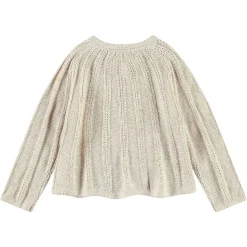 Hot Grit Cardigan Sand Melange Barn Tröjor & Toppar