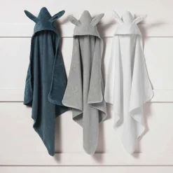 Outlet Handduk Med Huva Vanilla White Handdukar