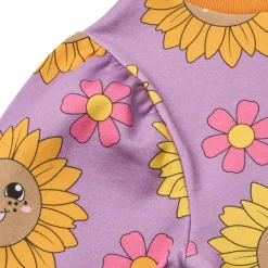 Hot Hidden With Sunflowers Sweatshirt Purple Iris Barn Tröjor & Toppar