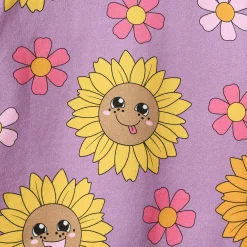 Hot Hidden With Sunflowers Sweatshirt Purple Iris Barn Tröjor & Toppar