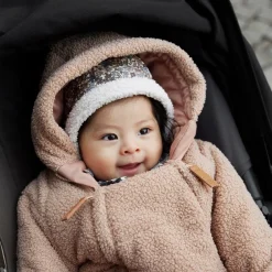 2-i-1 Babyoverall Pink Bouclé Barn Barnvagnstillbehör