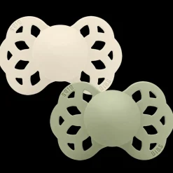 Best Infinity 2-pack Anatomiska Silikonnappar Ivory Sage Nappar & Napphållare