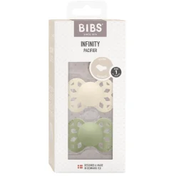 Best Infinity 2-pack Anatomiska Silikonnappar Ivory Sage Nappar & Napphållare