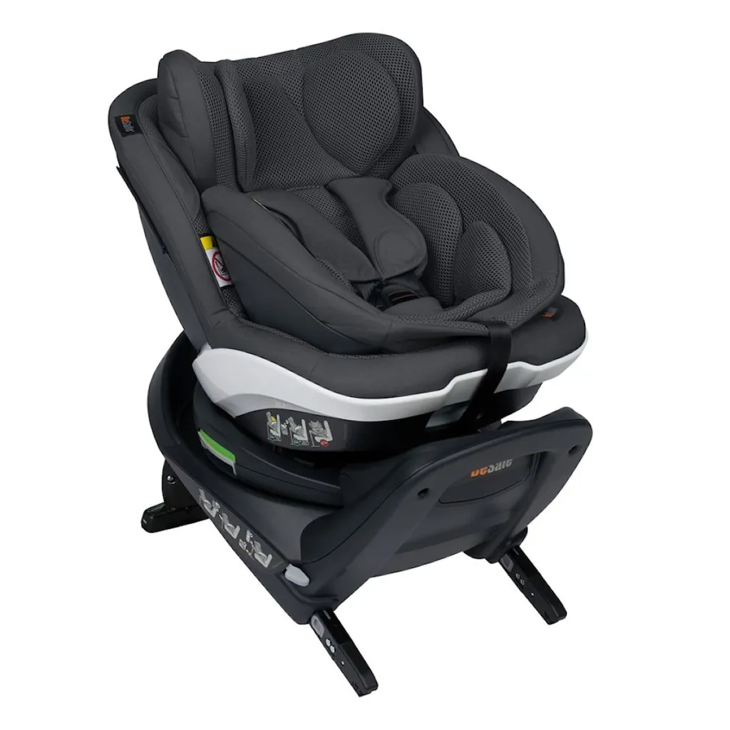 Hot iZi Twist B i-Size Bilbarnstol Anthracite Mesh Barn Bilbarnstolar