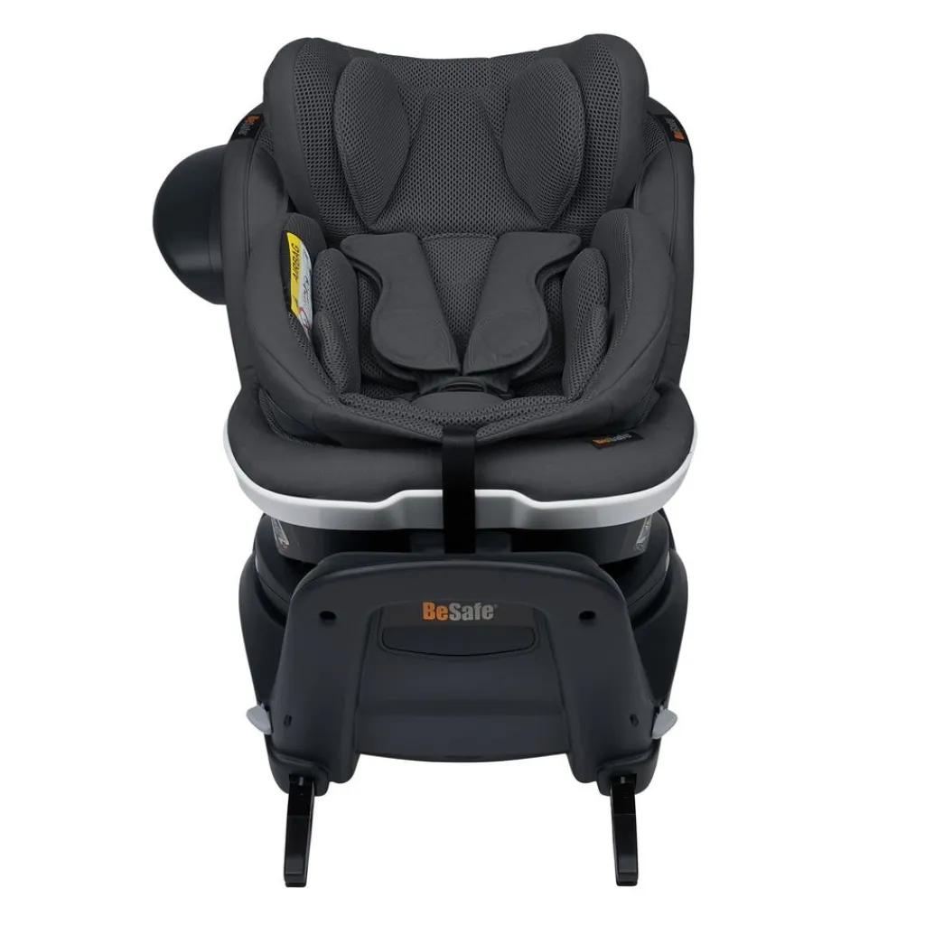 Hot iZi Twist B i-Size Bilbarnstol Anthracite Mesh Barn Bilbarnstolar