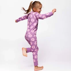 Clearance Jubilee Nattlinne Set Med Äpplen Lila Purple Iris Barn Sovkläder