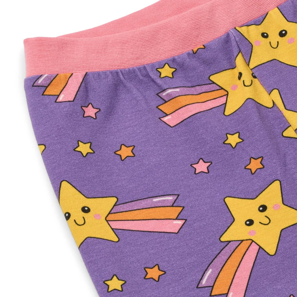 Sale Jubilee With Shooting Stars Nattkläder Set Royal Purple Barn Sovkläder