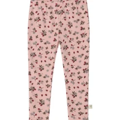 Sale Kalle GOTS Mönstrade Leggings Wild Strawberry Barn Byxor & Shorts
