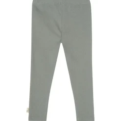 Hot Kalle Rib Leggings Sage Green Barn Byxor & Shorts