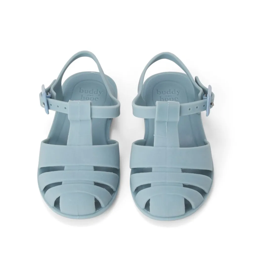 New Kim Badsandaler Dusty Blue Barn Sandaler
