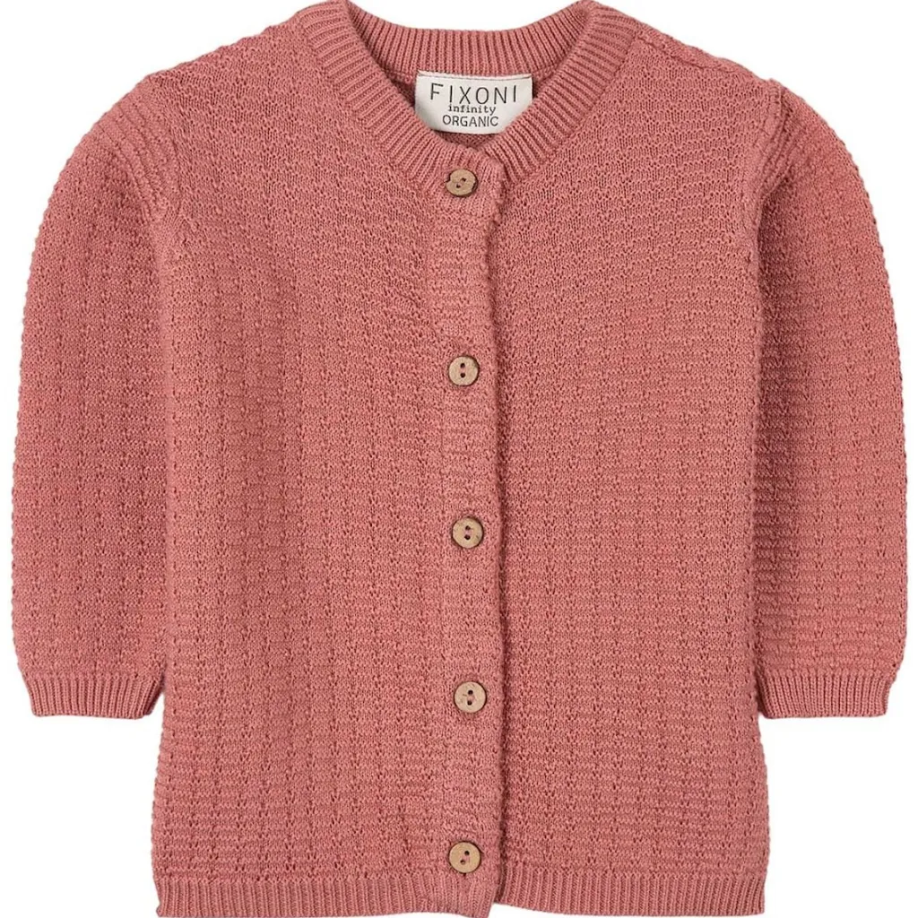 Hot Knit Kofta Dusty Rose Barn Tröjor & Toppar