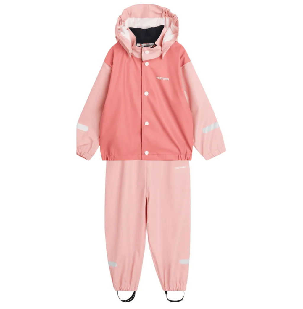 Discount Light Rose Rain Set Jackor & Kappor