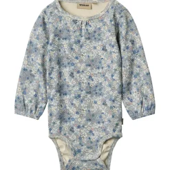 Outlet Linette Bebis Body Blue Summer Flowers Barn Bodys & Bodysuits