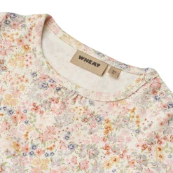 Clearance Linette Kortärmad Baby Body Bright Flowers Barn Bodys & Bodysuits