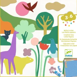 New Little Papers Set För Kreativt Skapande - Färgglada Former Multi Kreativitet