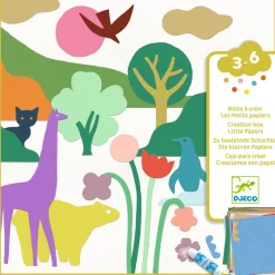 New Little Papers Set För Kreativt Skapande - Färgglada Former Multi Kreativitet