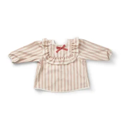 New Långärmad Baby Bib Candy Stripes Nappflaskor & Hakklappar