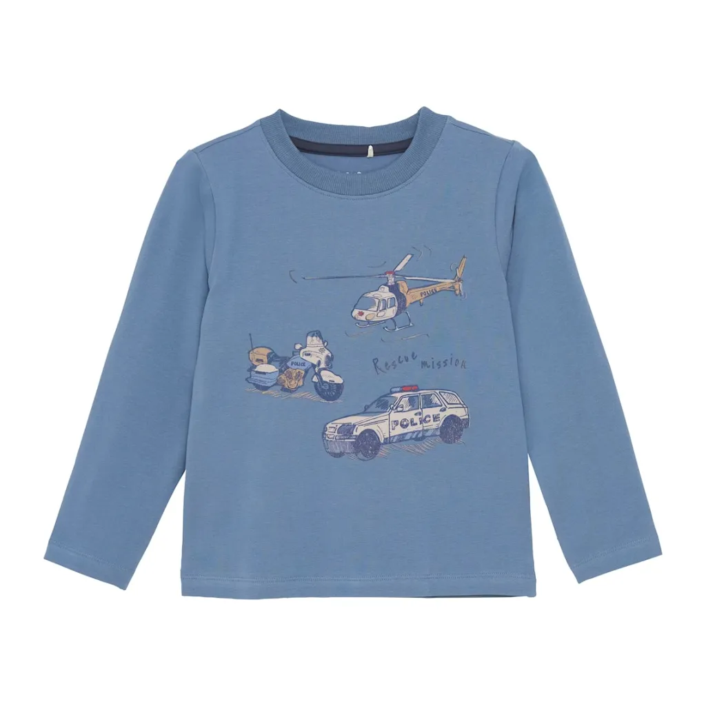 Sale Långärmad T-shirt China Blue Barn Tröjor & Toppar