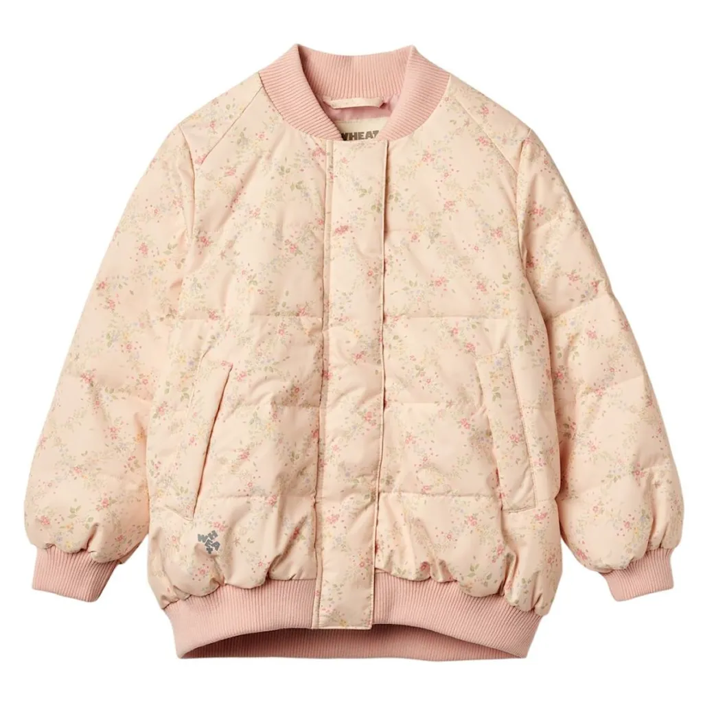 Clearance Lotte Pufferjacka Rose Checked Flowers Jackor & Kappor