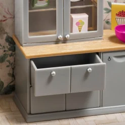Clearance Diskbänk + Diskmaskin För Dockhus Grey Dockor & Dockhus