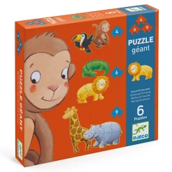 Best Marmoset & Friends 6 Djurformade Pussel 4, 6, 9 Bitar Spel & Pussel