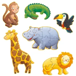 Best Marmoset & Friends 6 Djurformade Pussel 4, 6, 9 Bitar Spel & Pussel