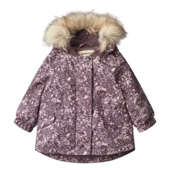 Hot Mathilde Tech Blommig Babyjacka Purple Tulips Jackor & Kappor