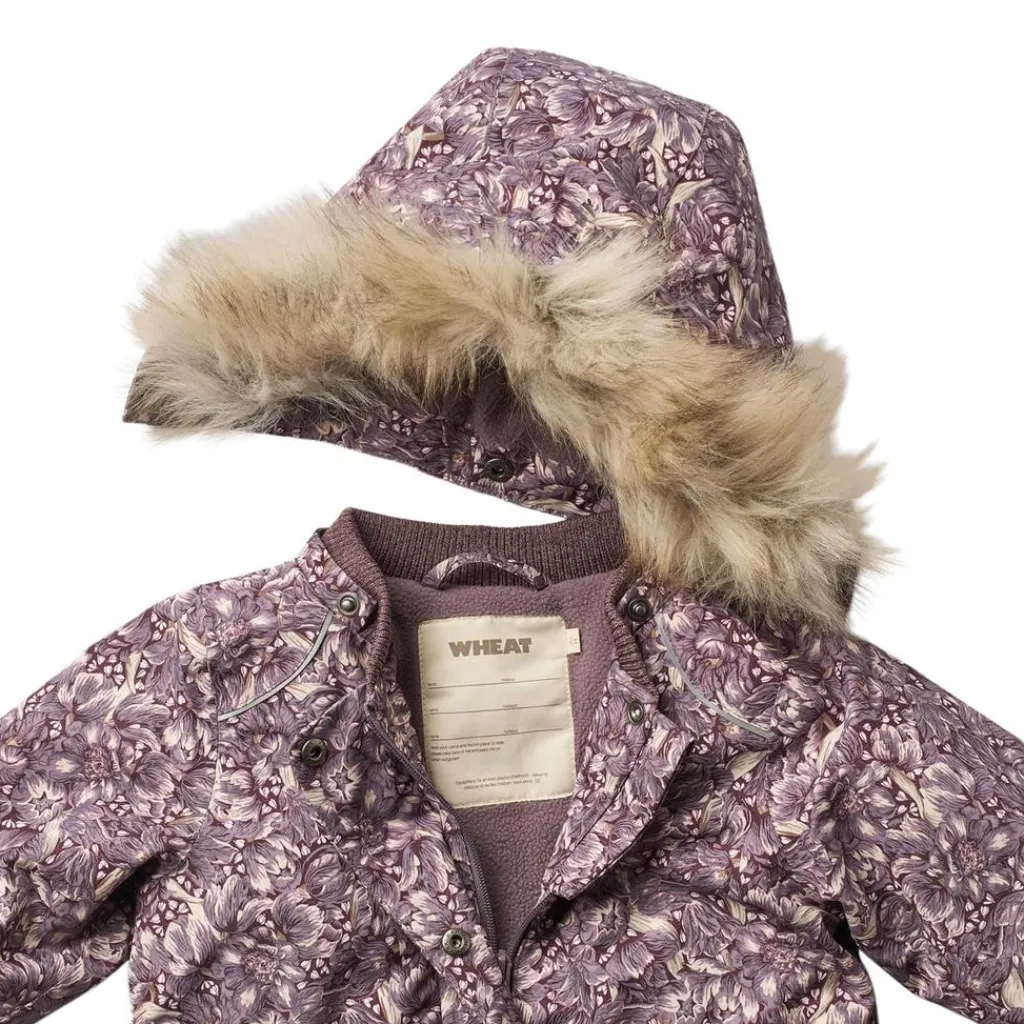 Hot Mathilde Tech Blommig Babyjacka Purple Tulips Jackor & Kappor