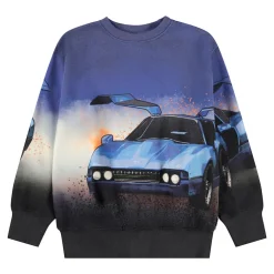 Best Mattis Sweatshirt Car Blue Barn Tröjor & Toppar