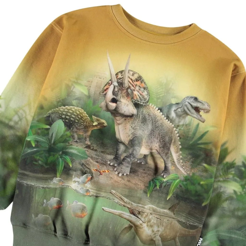 New Mattis Sweatshirt Forest Dinos Barn Tröjor & Toppar