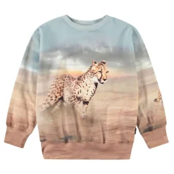 Clearance Mattis Sweatshirt Running Cheetahs Barn Tröjor & Toppar