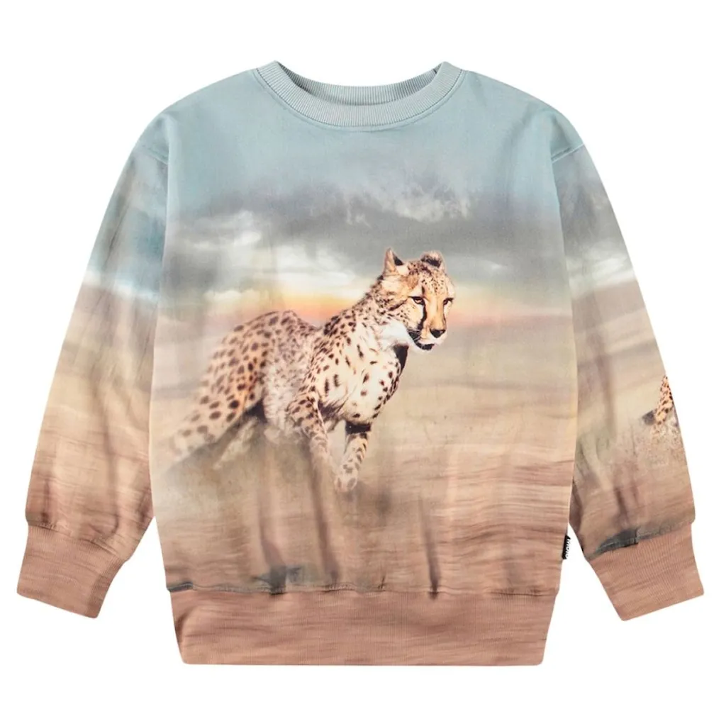 Clearance Mattis Sweatshirt Running Cheetahs Barn Tröjor & Toppar