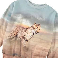 Clearance Mattis Sweatshirt Running Cheetahs Barn Tröjor & Toppar