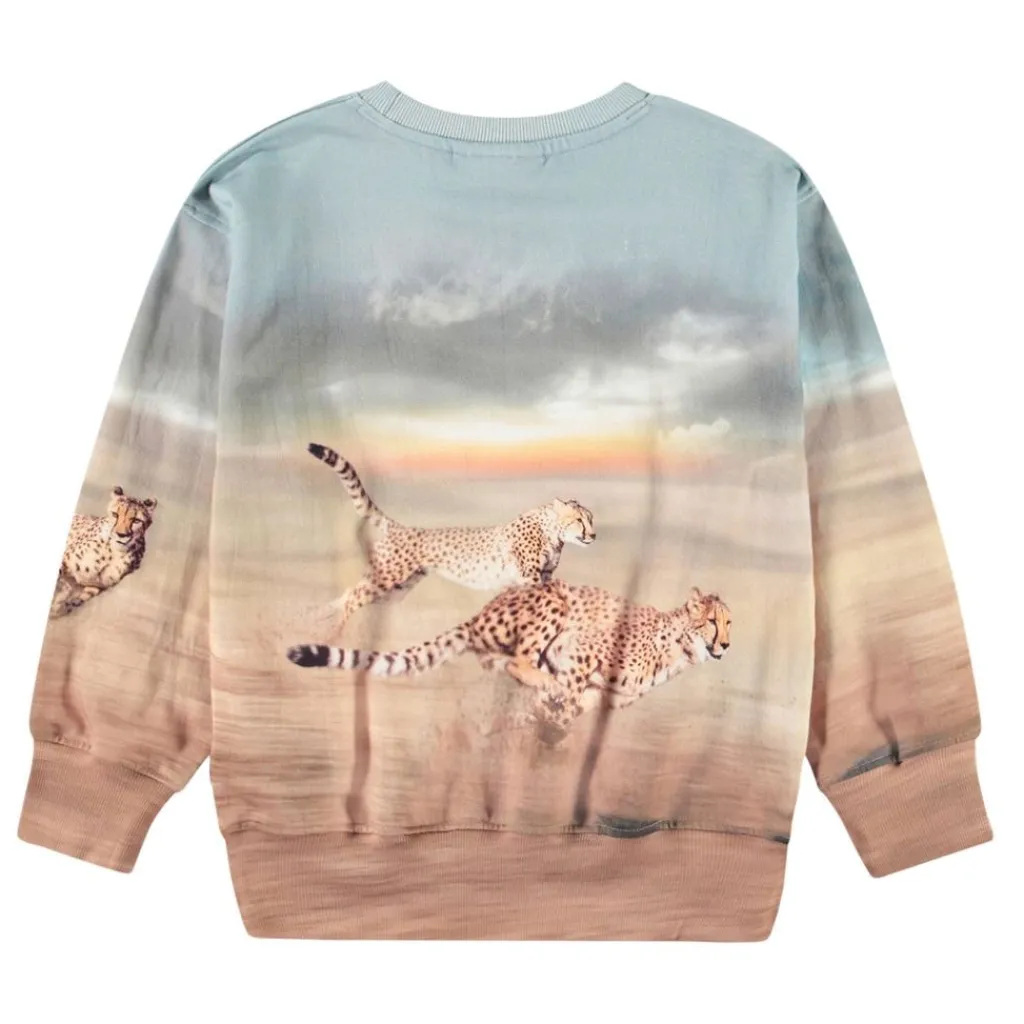 Clearance Mattis Sweatshirt Running Cheetahs Barn Tröjor & Toppar