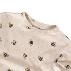 Clearance Melvin GOTS 2-pack Mönstrade Baby Bodies Med Bin Gräddvit Barn Bodys & Bodysuits