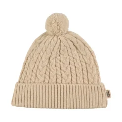 Mini Kabelstickad Mössa Off White Barn Accessoarer