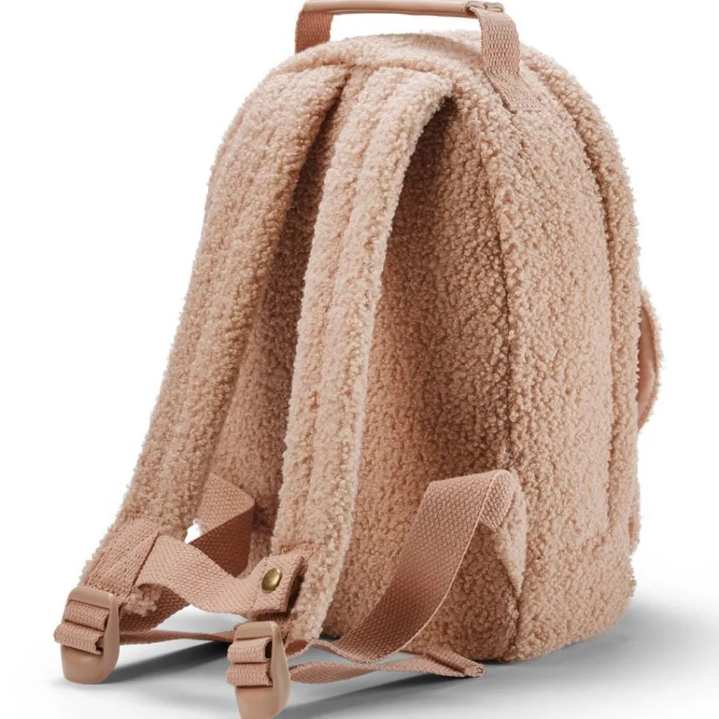 Best MINI Ryggsäck Pink Bouclé Barn Accessoarer