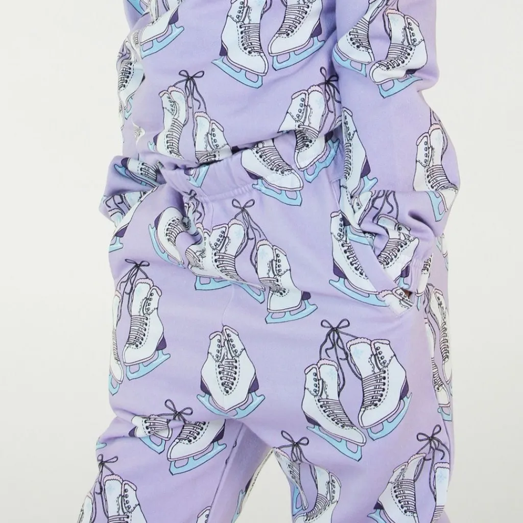 Sale Mjukisbyxor i Orchid Petal med skridsko-tryck Barn Byxor & Shorts