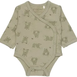 Best Mönstrad Omlottbody Tea Barn Bodys & Bodysuits
