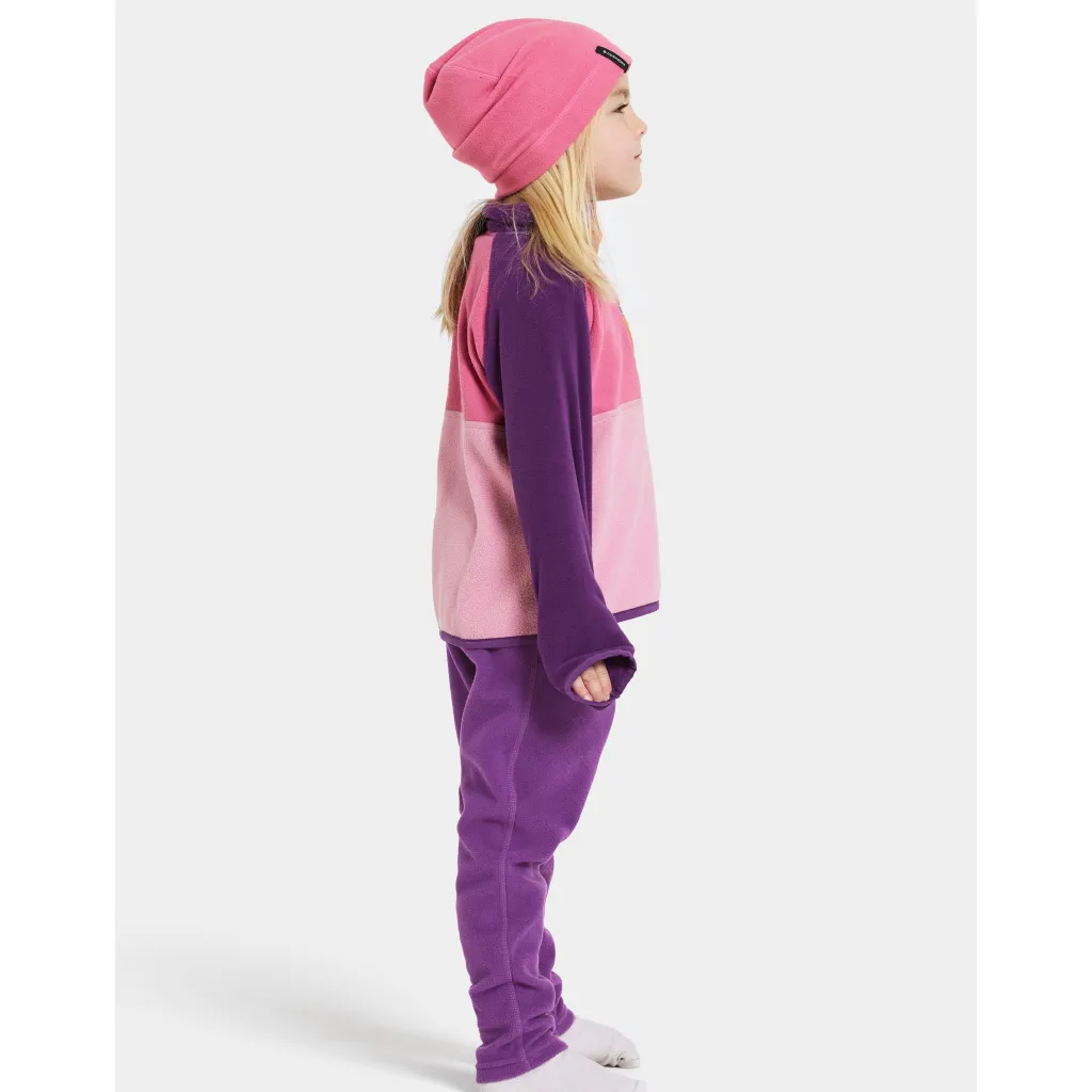 Monte Kids 4 Halvknapp Jumper Light Heather Pink Barn Tröjor & Toppar