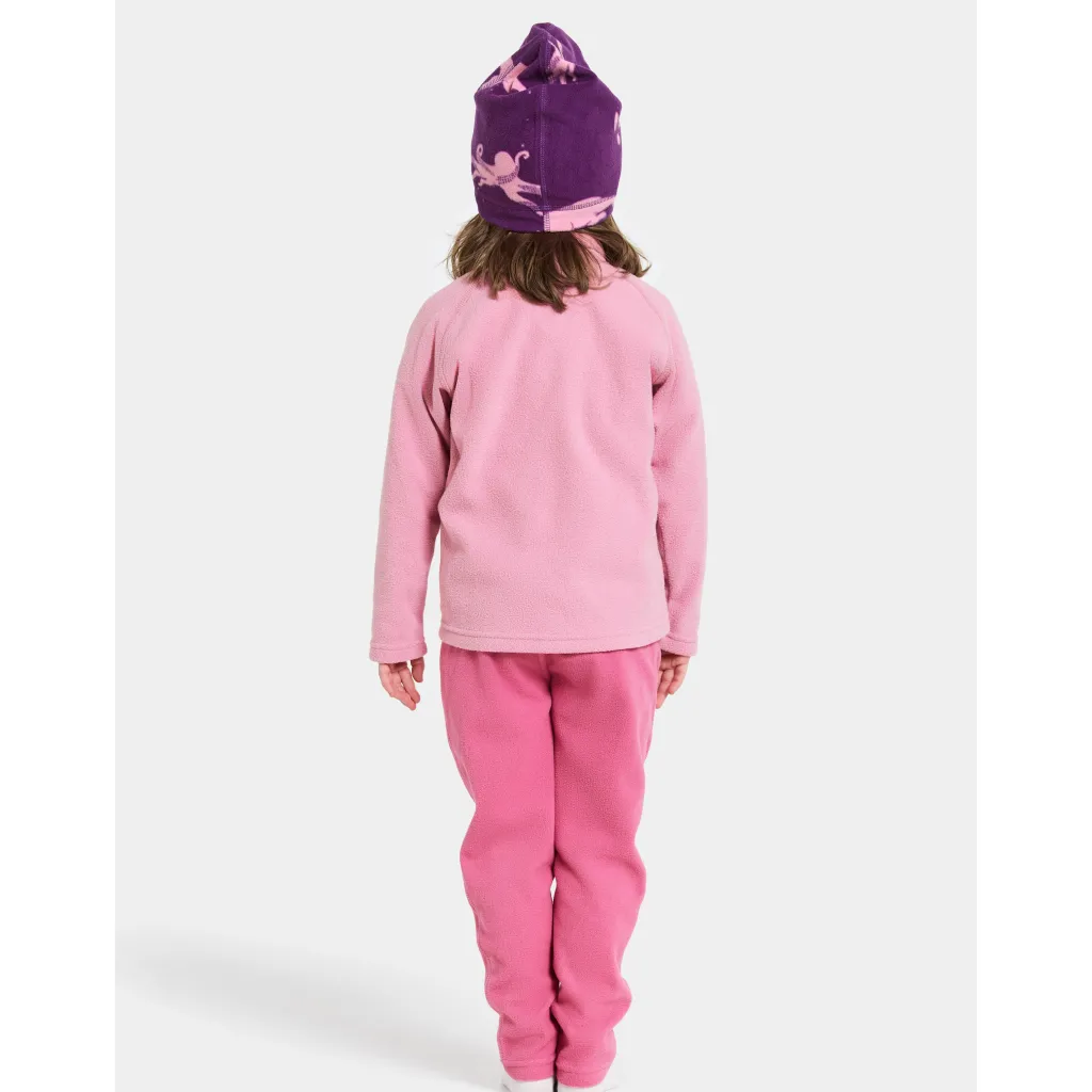 New Monte Kids 10 Jumper Med Hel Dragkedja Light Heather Pink Barn Tröjor & Toppar