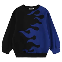Best Monti Sweatshirt Flaming Blue Barn Tröjor & Toppar