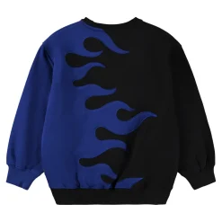 Best Monti Sweatshirt Flaming Blue Barn Tröjor & Toppar