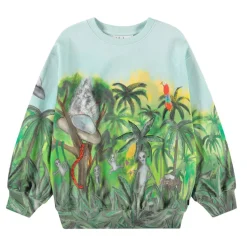 Hot Monti Sweatshirt Jungle Visitors Barn Tröjor & Toppar