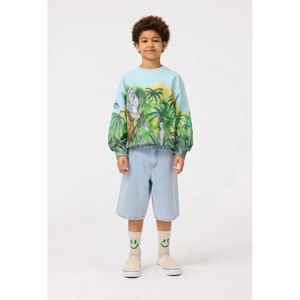 Hot Monti Sweatshirt Jungle Visitors Barn Tröjor & Toppar
