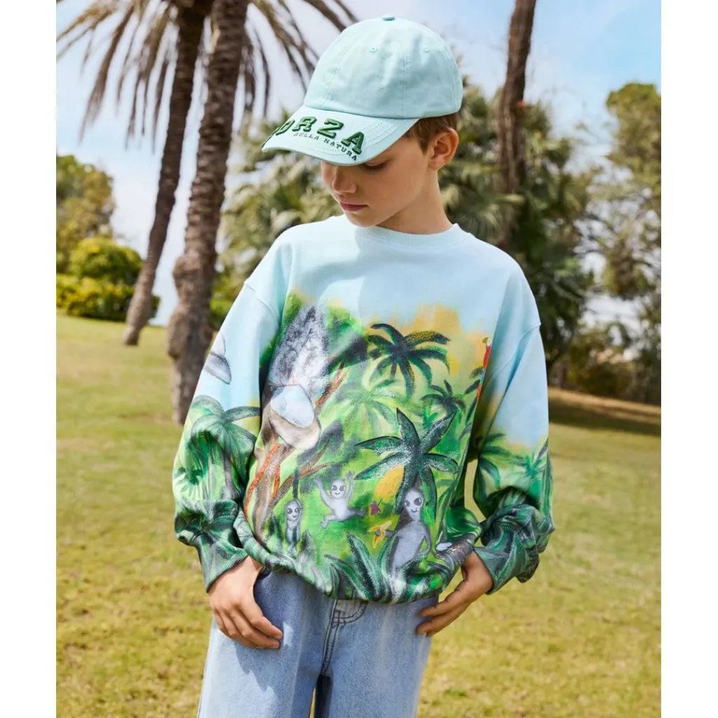 Hot Monti Sweatshirt Jungle Visitors Barn Tröjor & Toppar