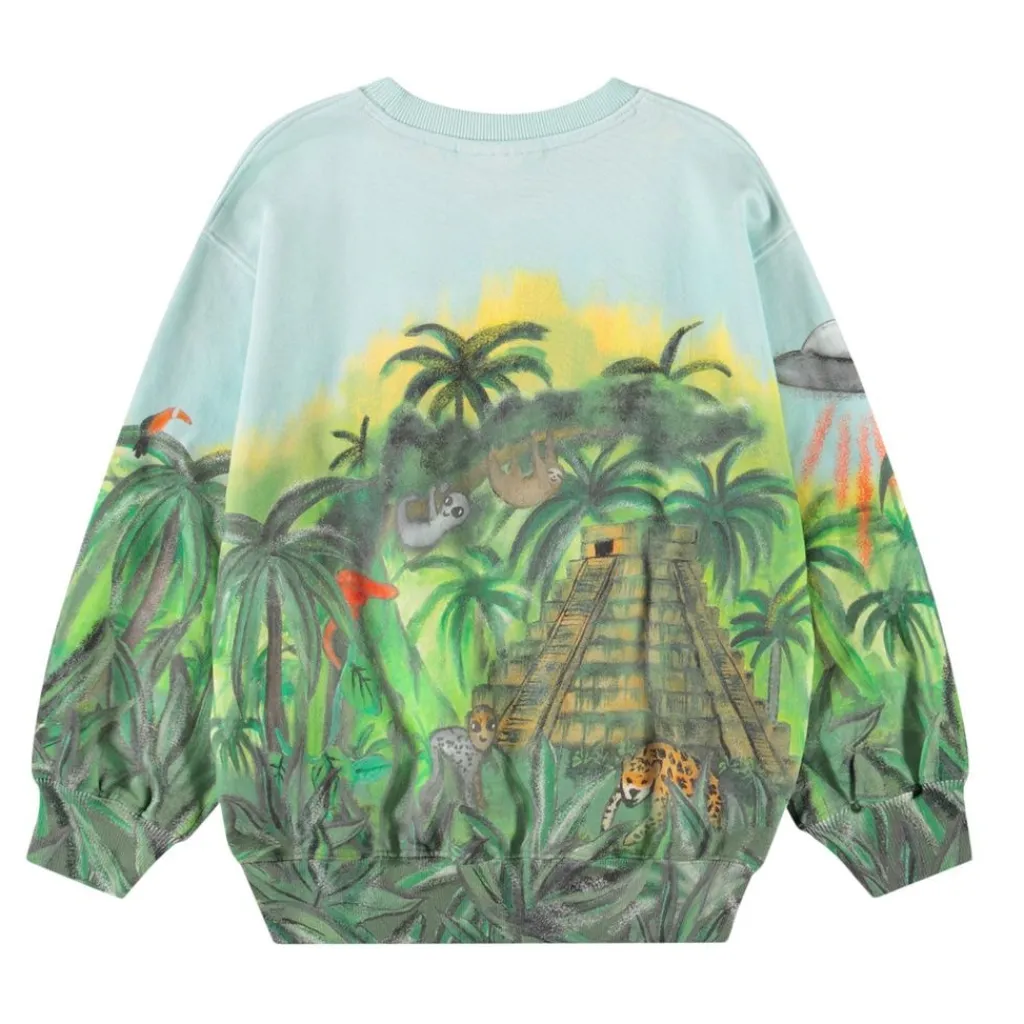 Hot Monti Sweatshirt Jungle Visitors Barn Tröjor & Toppar