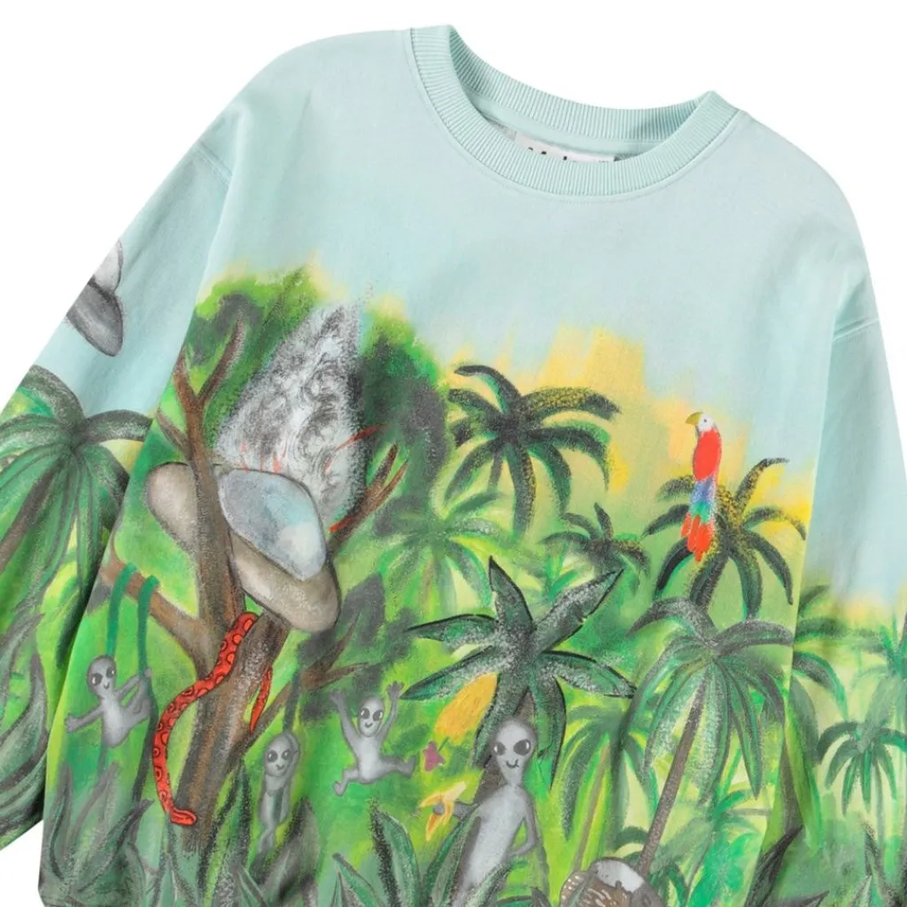 Hot Monti Sweatshirt Jungle Visitors Barn Tröjor & Toppar